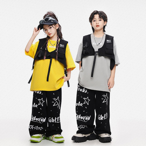 儿童嘻哈潮服三件套04