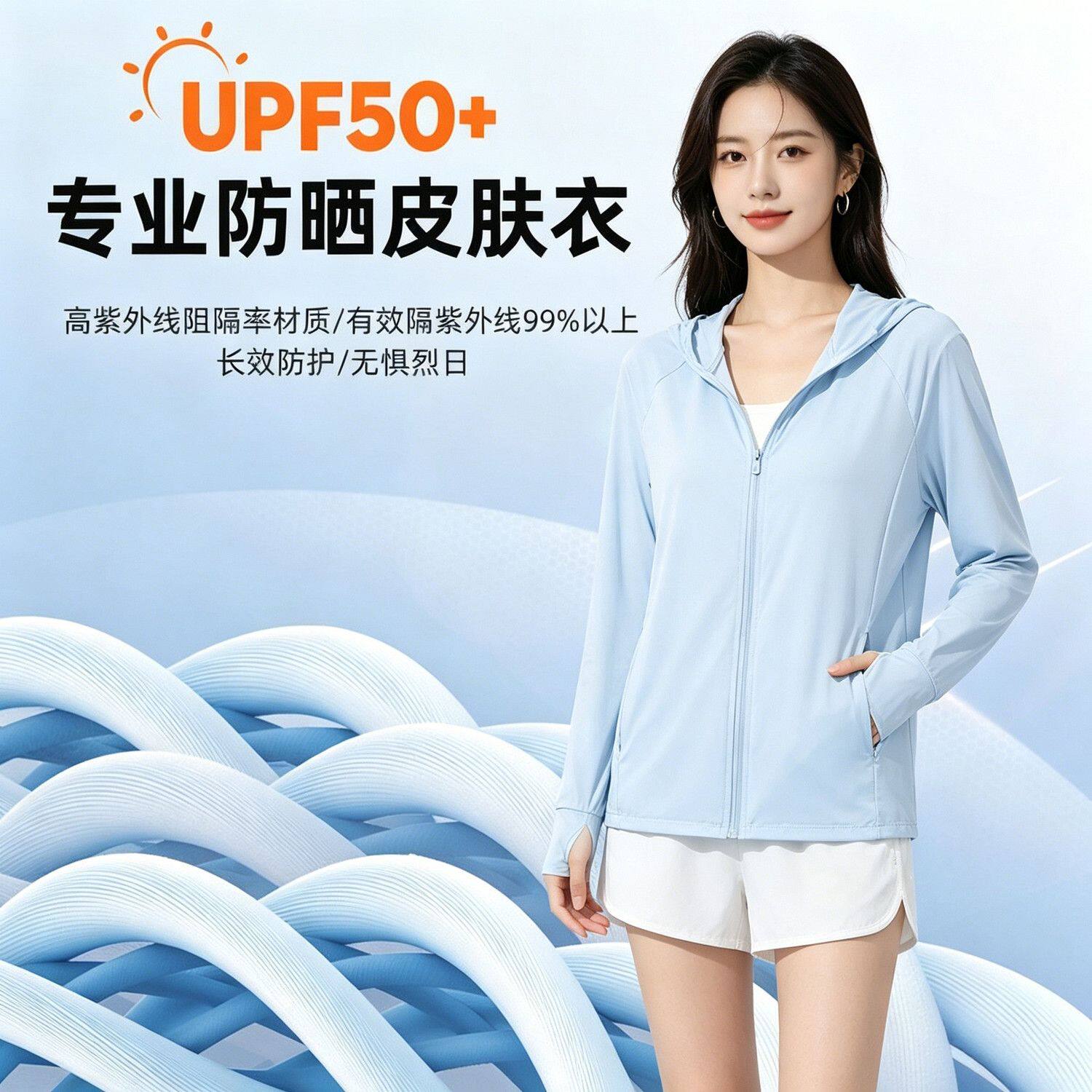 大帽檐防晒衣女2026新款冰凉感透气宽松夏季防紫外线upf50+防晒服