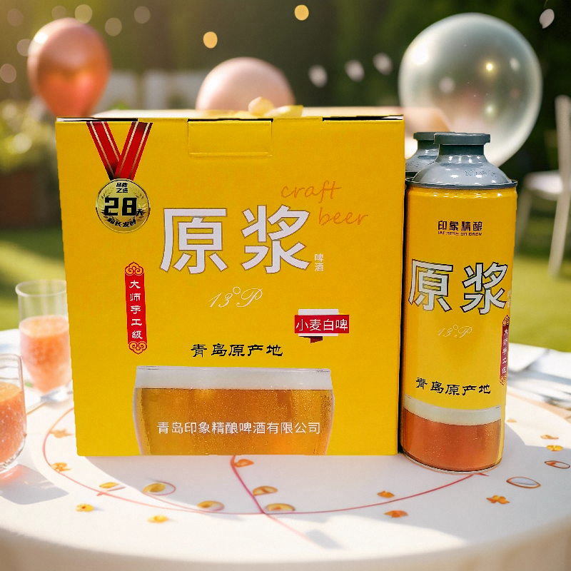 崂印象精酿原浆啤酒1LX6桶