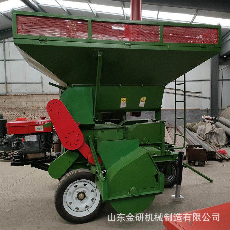 农作物脱粒收获机械柴油铲车上料苞米打粒机棒子免剥皮玉米脱粒机