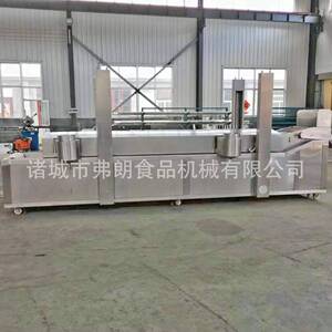 油面筋油炸设备 大型鱼豆腐油炸加工生产线 全自动油炸生产线