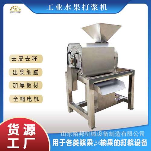 芒果枇杷去核打浆机核浆分离工业水果打浆设备杨梅樱桃番茄果浆机