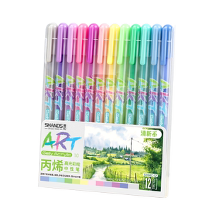 拍立得丙烯中性笔相纸涂鸦笔丙烯马克笔写字专用签名笔照片相册diy手账装饰勾线笔极细高光笔速干防水油漆笔