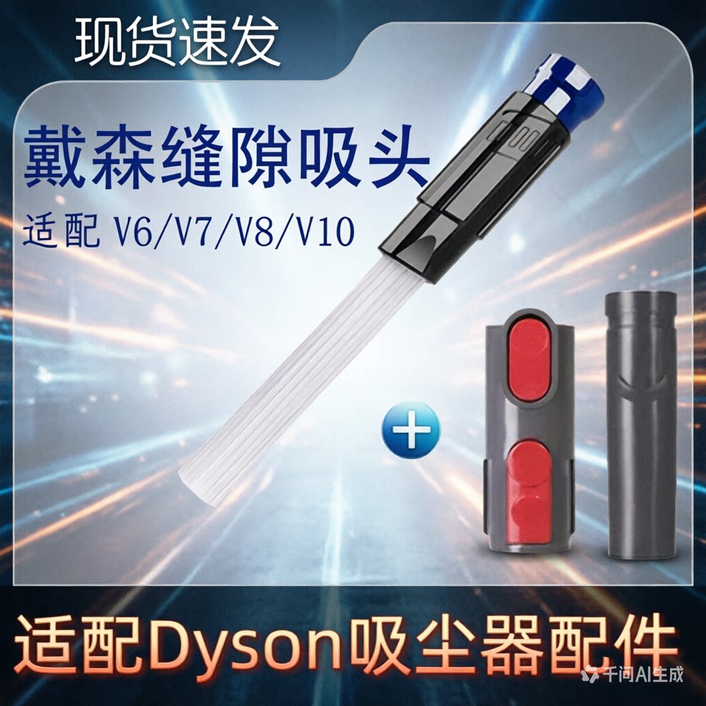 适配dyson戴森吸尘器配件V6V7V8V10V11除垢吸头缝小隙吸头转接头