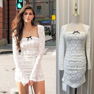 Being 套装 General纯欲辣妹风修身 罩衫 蕾丝抹胸包臀裙长袖 Anti