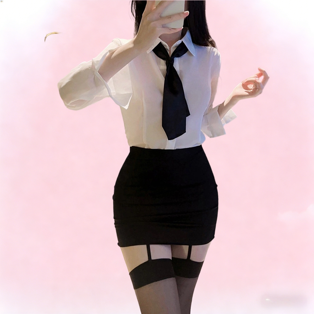 情趣秘书制服纯欲ol套装内衣情调诱惑大码睡衣女性感包臀裙职业装