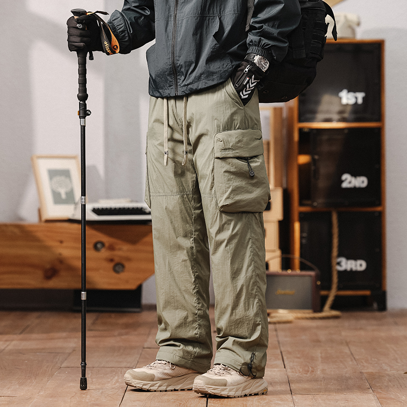 工装羽绒裤男士2024冬季新款