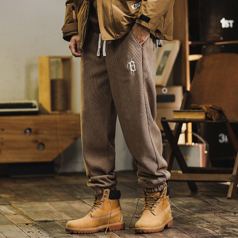 加厚保暖运动卫裤男男士冬季裤子