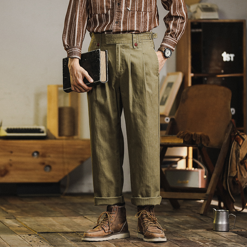 英伦雅痞那不勒斯男士休闲裤