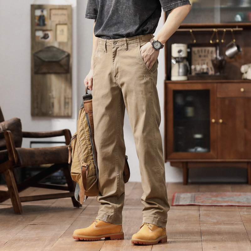 美式潮牌阿美咔叽休闲裤男