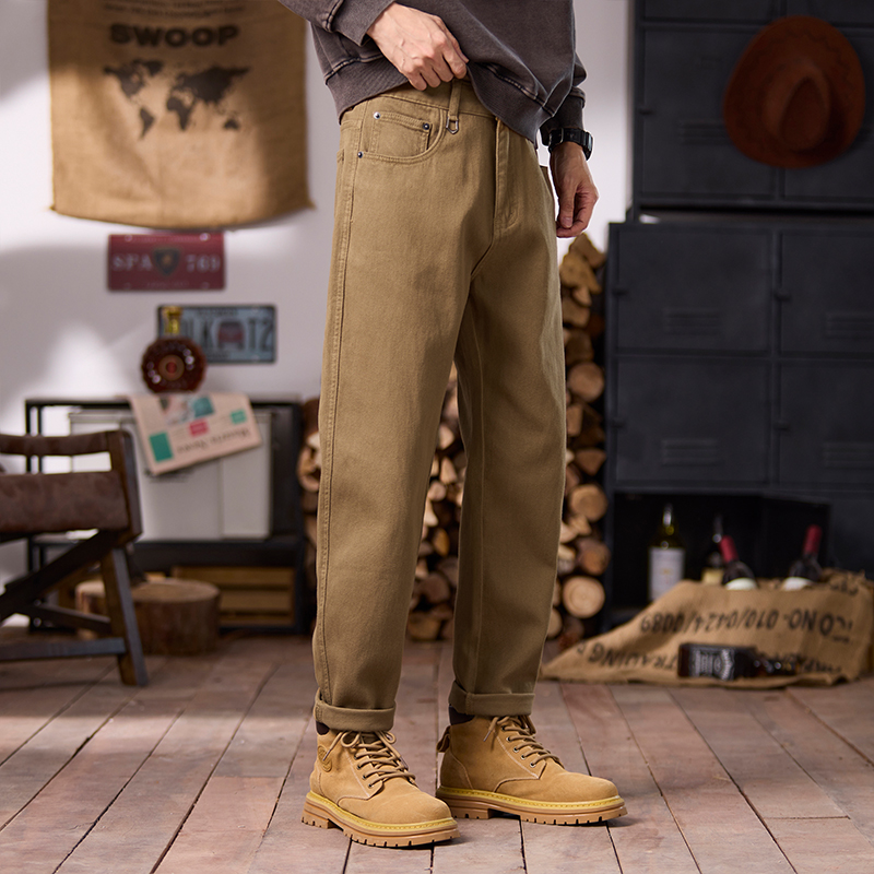 美式复古牛仔裤男款痞帅