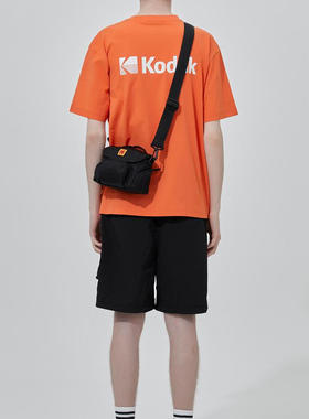 Kodak柯达新款100%纯棉圆领短袖同学百搭上衣