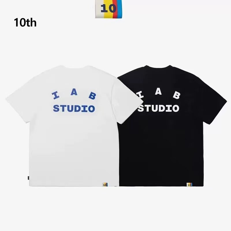 IAB STUDIO10周年100%纯棉男女同款圆领T恤潮牌韩国服饰