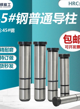 45#钢普通塑胶直身导柱  8 10 12 14 16 18 20 22 24 25 30 35 40