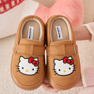 凯蒂猫棉拖鞋女款冬季2025新款室内居家保暖舒适拖鞋家用秋冬天