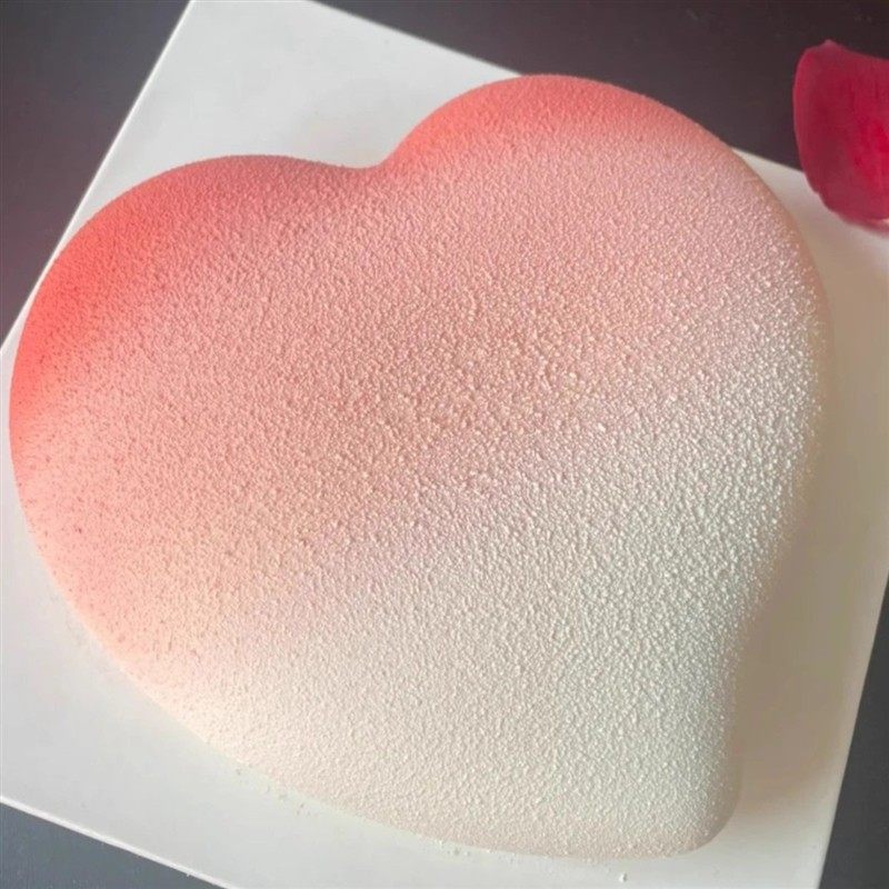 情人节8寸爱心慕斯蛋糕硅胶模8连扭扭心形模果冻马蹄糕西点喷砂模