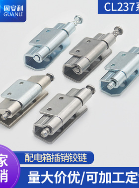 固安利铰链CL237配电箱机柜铰链 不锈钢材质 暗装型 工业机箱铰链