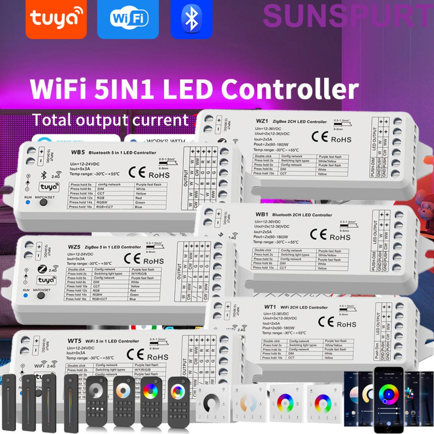 LED涂鸦WIFI控制器12V手机APP