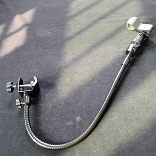 新款麦克风支架万向软管e300电容麦夹子手机直播三脚架多功能配件