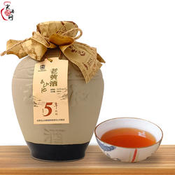 甘肃临夏特产 五山池老黄酒原浆五年陈酿12度坛装酒 500ml