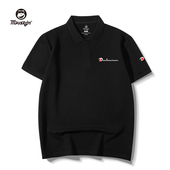 男士 男装 短袖 大码 潮 t恤翻领胖子纯棉宽松夏季 高端商务休闲polo衫