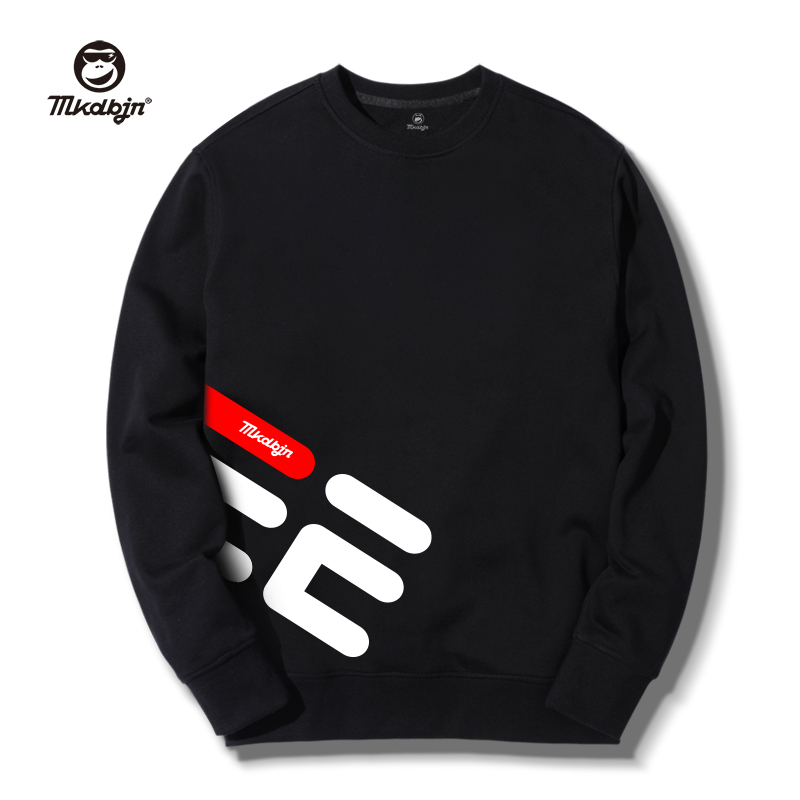 圆领卫衣外套男秋季2020年新款潮ins宽松加肥加大码男装秋装上衣