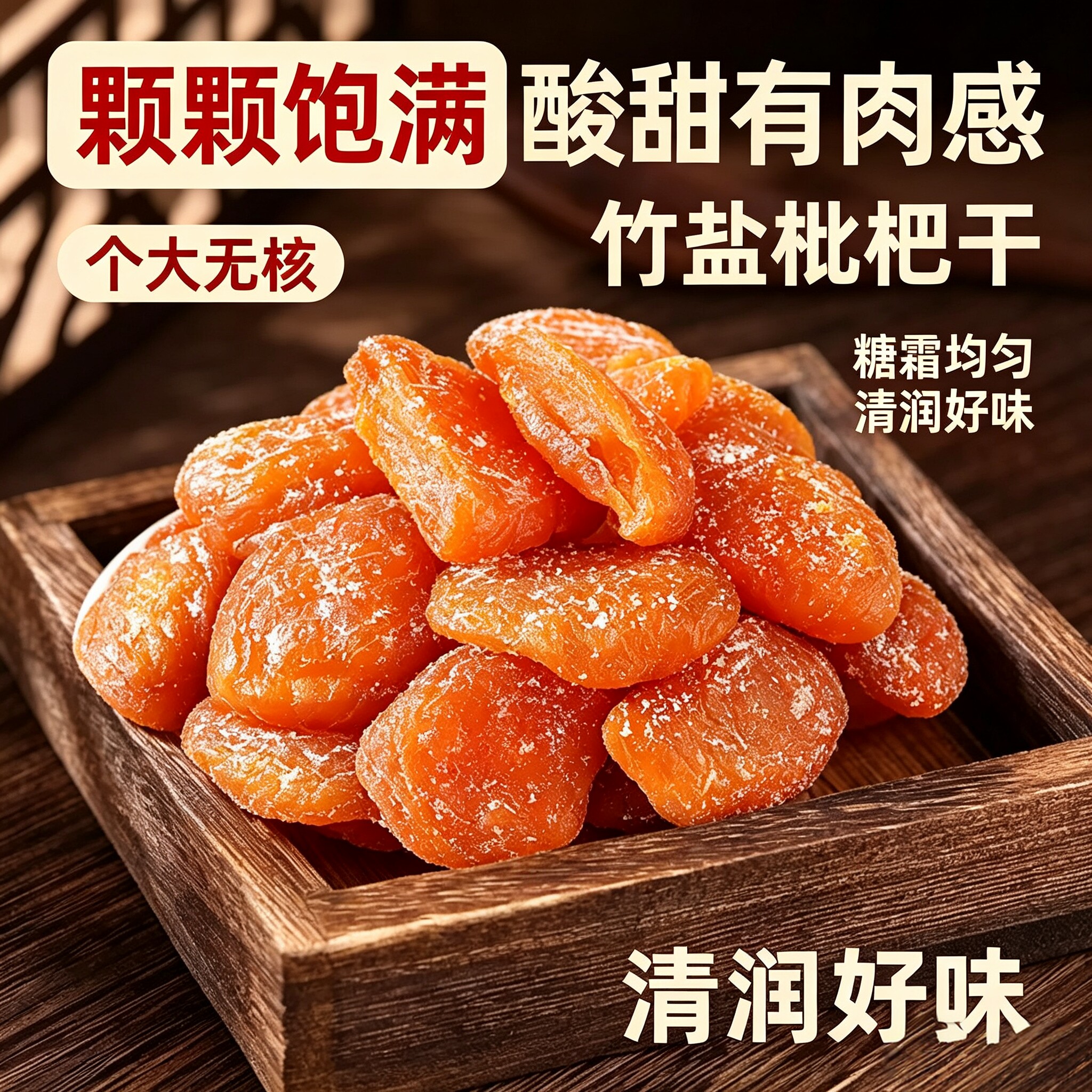 正宗福建云霄竹盐枇杷干原味水果蜂盐琵琶干解馋好吃的土特产年货