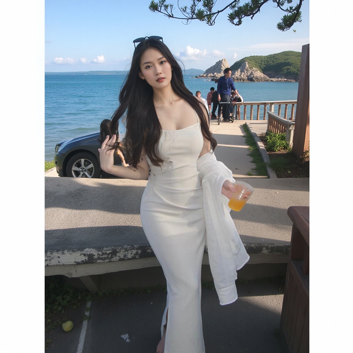 从一经典【肯豆裙3.0】千金风绝美吊带连衣裙女修身气质包臀长裙