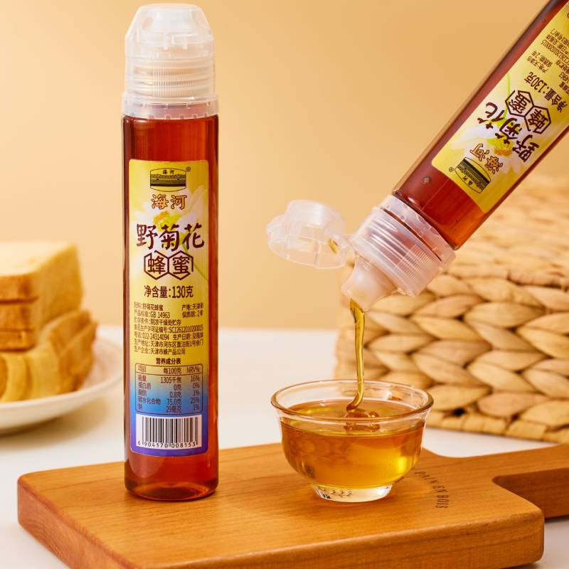 【130g体验装】野菊花蜂蜜蜂蜜天然野生农家成熟蜂蜜挤压瓶便携装