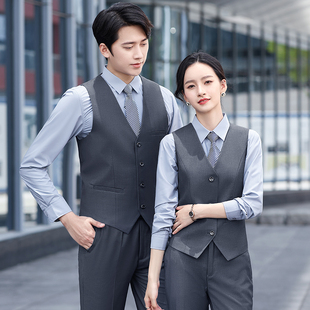 台球室服务员马甲男女职业装酒店餐厅收银前台工装酒吧KTV工作服