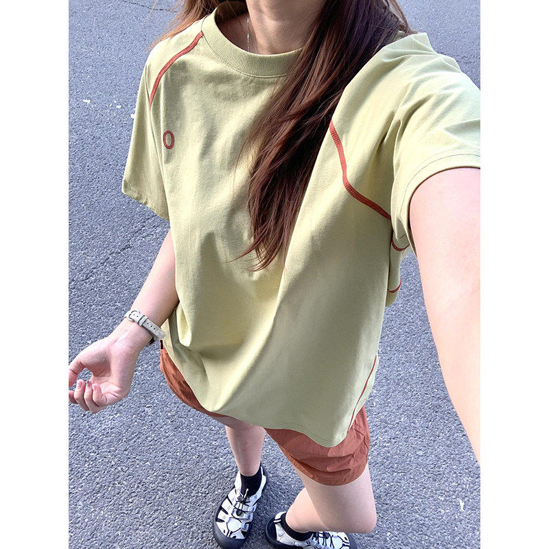 哈苏线凉感速干t恤男夏季薄款山系户外运动骑行服情侣防晒半截袖