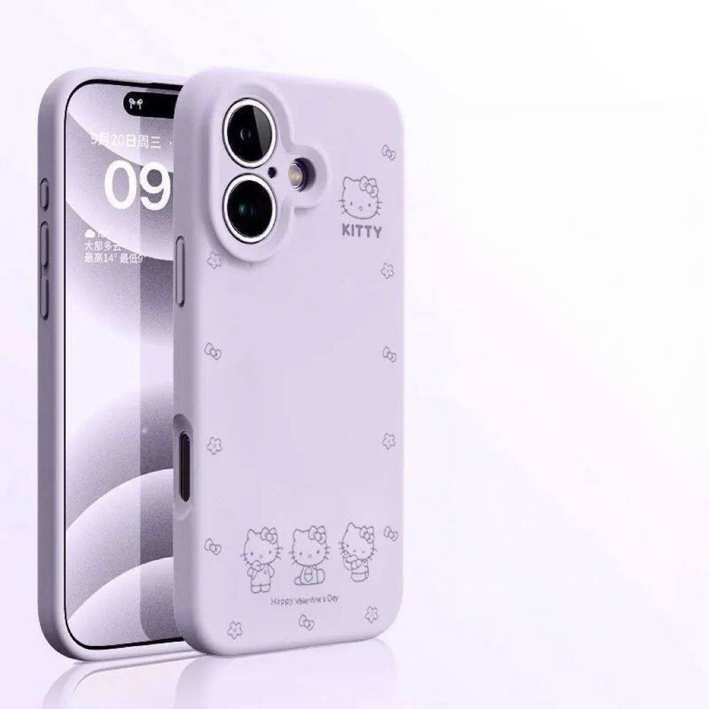 花边三只猫咪糯米壳适用苹果17手机壳iPhone16/15/14PROMAX新款vivox300华为nova14可爱OPPOreno15小米17磨砂