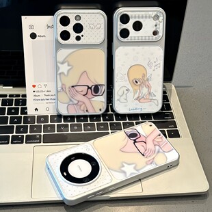 可爱野有上秋适用苹果17手机壳iPhone16/15Plus新款OPPOreno16华为pura90电镀vivos60视窗x300s小米17promax