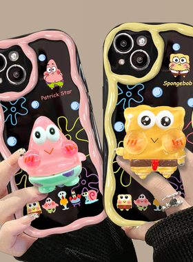 可爱情侣适用opporeno10手机壳a97新款k11x保护套k10/k9s卡通reno9/8/7/6/5/4se/3女a91支架findx6全包a1pro