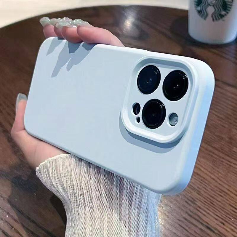 肤感纯色软壳适用苹果17手机壳iPhone16/15/14/13PROMAX新款VIVOs50华为Mate80简约OPPOreno15磨砂nova14小米