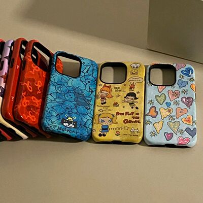 黑猫蓝底线条适用适用vivo手机壳