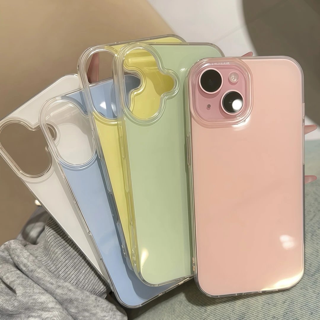 夏天多巴胺纯色适用苹果16手机壳