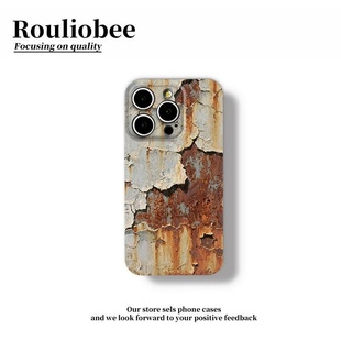pura80菲林vivos30硬OPPOreno14红米turbo4pro 小众锈迹工业风适用苹果16promax手机壳iPhone15华为mate70新款