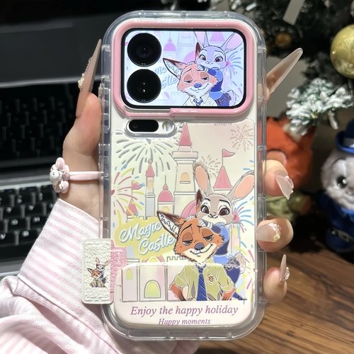 烟花城堡尼克朱迪适用苹果手机壳