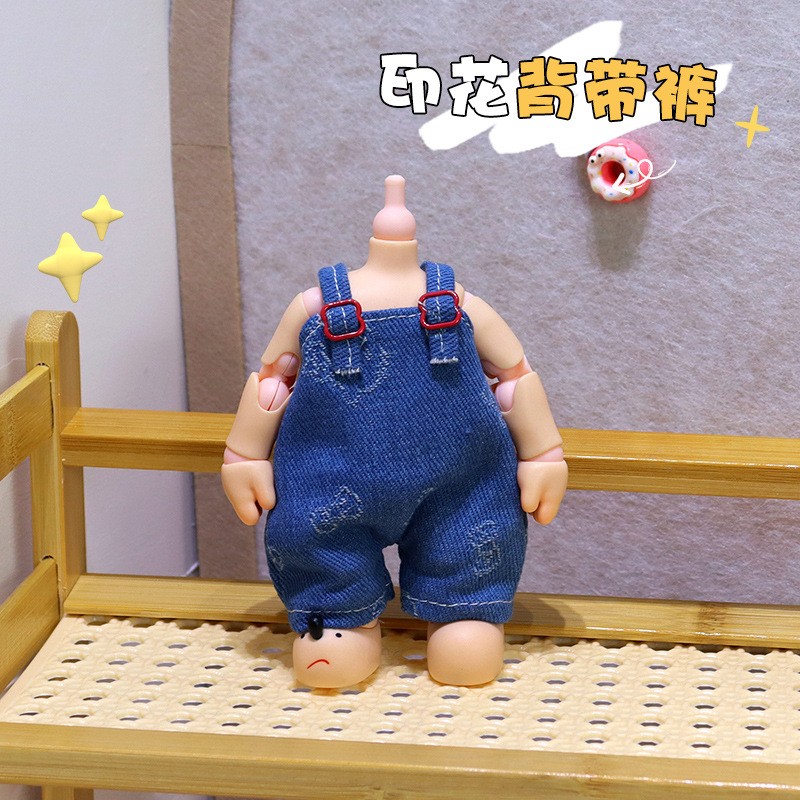 zsiga娃衣嘎子姐kt猫印花背带裤