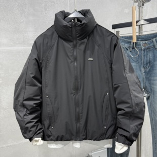 男士立领冬季新款羽绒服痞帅保暖韩系白鸭绒宽松夹克工装流行上衣