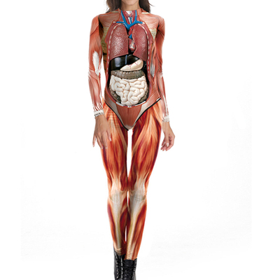 人体肌肉衣服连体衣紧身衣