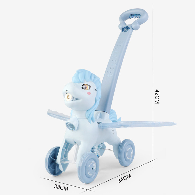 CHILDRENS OUTDOOR BUBBLE CAR 2-4 AND A HALF YEARS OLD 3 BOYS AND GIRLS ELECTRIC FULLY AUTOMATIC BABY HAND PUSH BLOWING BUBBLE TOY CAR