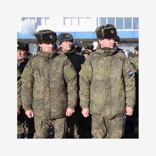 俄罗斯防寒服俄罗斯迷彩防寒棉服冬季热反射俄军VKBO小绿人战术套