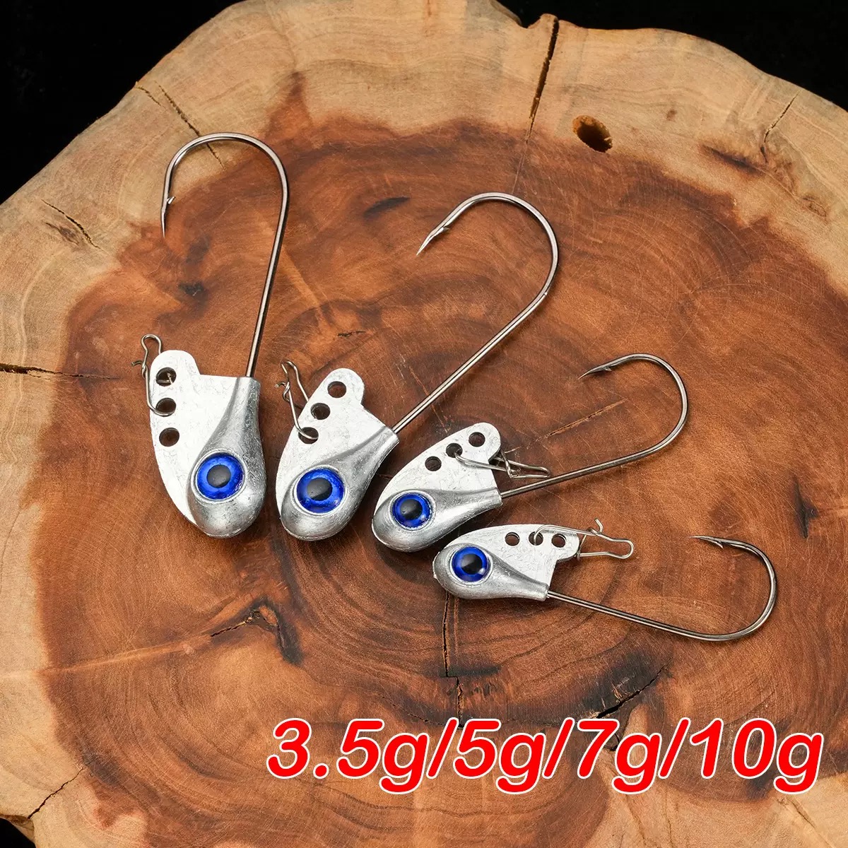 3.5g5g7g10g锌合金铅头钩