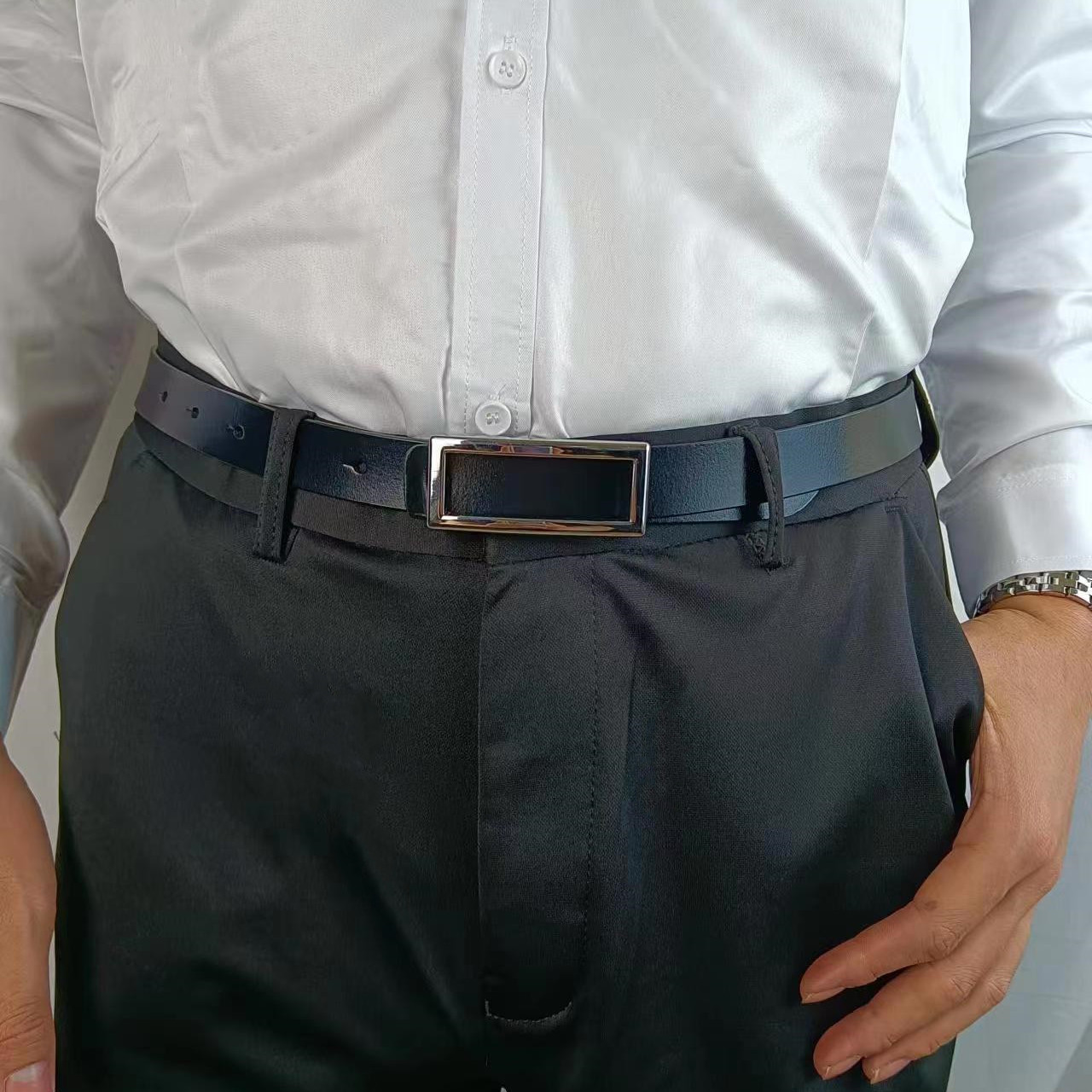 牛皮带男ins潮休闲腰封西装裤带