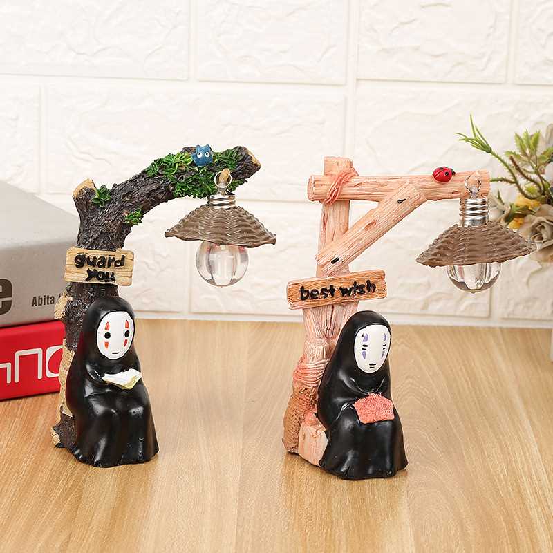 千与千寻无脸男小夜灯笔筒卧室桌面摆件装饰品送同学朋友生日礼物