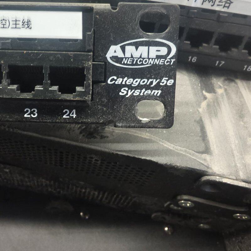 议价AMP安普24口超五类配线架，拆机件，成色还可以，有点使用痕