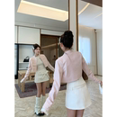 越韩小鱼Musefish 少女骑士 韩版复古千金设计感小夹克蝴蝶结半裙