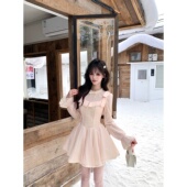 甜美蓬蓬公主裙收腰显瘦连衣裙 法式 越韩小鱼Musefish 与纱共舞